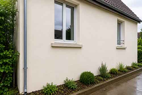 Façade après rénovation d’enduit à Ploemeur (56270)